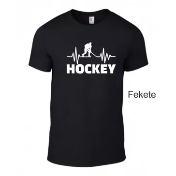 Póló L jégkorong fekete