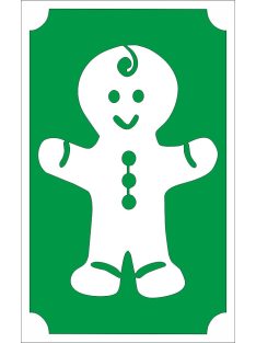 Csillámtetoválás sablon 8x5 cm-es  -Mézeskalács 141