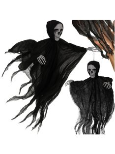 Ruhhy Fekete Akasztós Csontváz Dekoráció 70 cm - Halloween Zombi Szellem Dísz