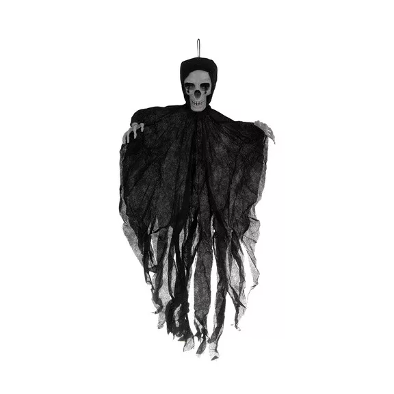 Ruhhy Fekete Akasztós Csontváz Dekoráció 70 cm - Halloween Zombi Szellem Dísz