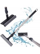 Kétoldalas teleszkópos ablaklehúzó és szivacsos mosó magas ablakok és sima felületek csíkmentes tisztításához