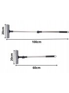 Kétoldalas teleszkópos ablaklehúzó és szivacsos mosó magas ablakok és sima felületek csíkmentes tisztításához