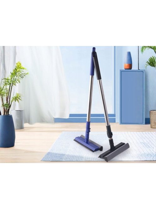 Kétoldalas teleszkópos ablaklehúzó és szivacsos mosó magas ablakok és sima felületek csíkmentes tisztításához