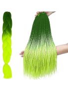 Szintetikus haj színes afro-ombre fonathoz - Zöld/neon zöld