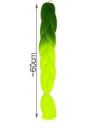 Szintetikus haj színes afro-ombre fonathoz - Zöld/neon zöld