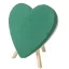 380 mm-es zárt szív virágkötészeti tűzőhab fa talppal