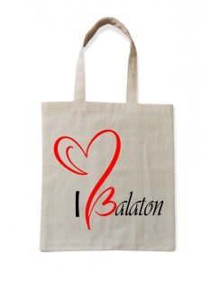 Vászon bevásárló szatyor, I Love Balaton
