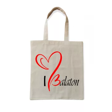 Vászon bevásárló szatyor, I Love Balaton