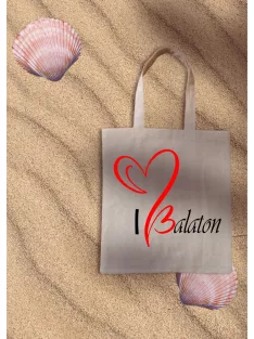 Vászon bevásárló szatyor, I Love Balaton