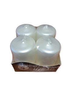 Adventi gyertya metál fehér 4db/cs 40x60 mm