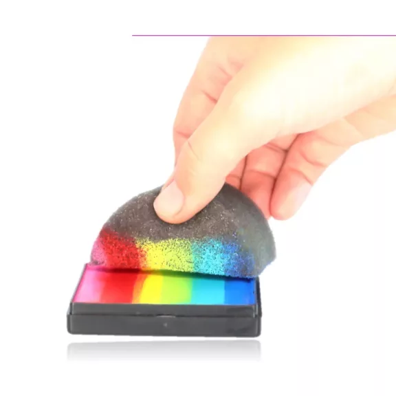 Fusion csíkos arcfesték Bright Rainbow 50g