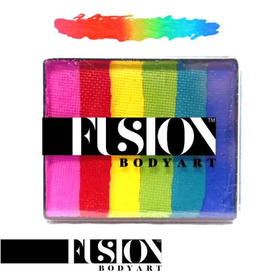 Fusion csíkos arcfesték Bright Rainbow 50g