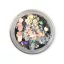 KiviArt Silver Magic Mixed Chunky Csillám CM85 - Ezüst Glitter Sminkhez