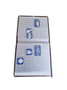 Csillámtetoválás sablontartó mappa 480 db-os