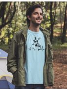 Póló Vadász Horgász EKG minta, vicces hobbi póló, horgász ajándék, vadász ajándék, pamut póló horgászathoz és vadászathoz