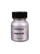 Mehron Hair Silver 30 ml – Ideiglenes folyékony ezüst hajszínező ecsettel
