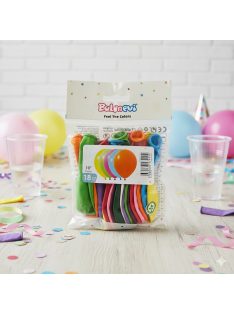 Gömb alakú latex lufi vegyes pasztell színekben 25 cm