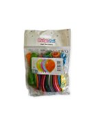 Gömb alakú latex lufi vegyes pasztell színekben 25 cm