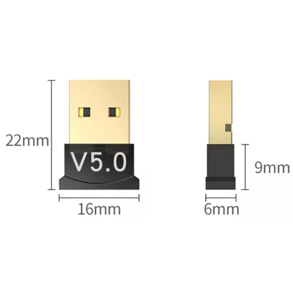 bluetooth 5.0 usb adapter dongle pc laptop vezeték nélküli kapcsolat