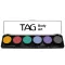 TAG PASZTELL SZÍNEK PALETTA + 2 ecset 6x10gr