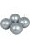 Gömb gyertya - metál ezüst 60mm