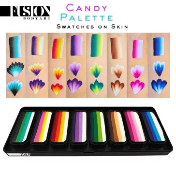Fusion Thin Strokes Candy Arcfestő Paletta 8 kivehető vékony split cake-kel, élénk színekkel
