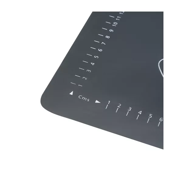 Ruhhy szilikon nyújtó-gyúrólap és sodrófa szett, XXL méretű (70x50 cm) gyúrótábla beosztásokkal, tapadásmentes szilikon sodrófa fa nyéllel, sütéshez és főzéshez