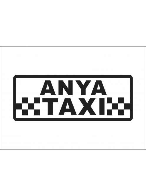 Anya Taxi autós matrica több méretben