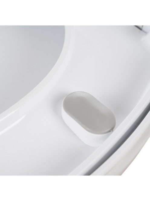 Ruhhy lassú lecsapódású (soft close) WC-ülőke, fehér színű, antibakteriális anyagból, univerzális méretben, modern fürdőszobákba