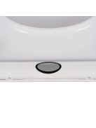 Ruhhy lassú lecsapódású (soft close) WC-ülőke, fehér színű, antibakteriális anyagból, univerzális méretben, modern fürdőszobákba