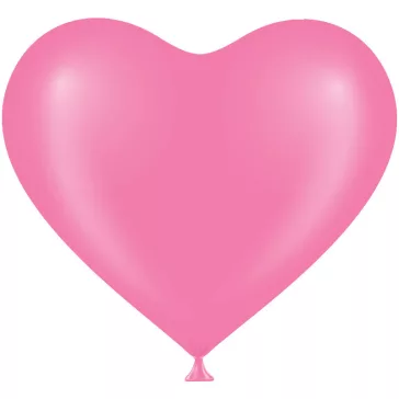 Szív forma lufi pink 5db/cs