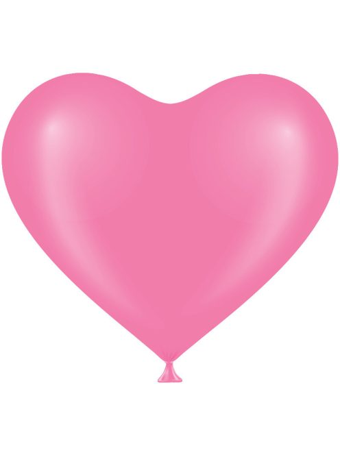 Szív forma lufi pink