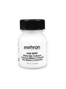 Mehron Hair White 30 ml – Nagyméretű, vízzel lemosható fehér folyékony hajszínező SFX-hez