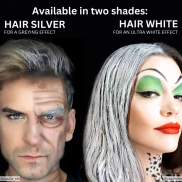 Mehron Hair White 30 ml – Nagyméretű, vízzel lemosható fehér folyékony hajszínező SFX-hez