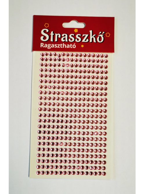 Strasszkő öntapadós 5 mm 352 db-os - Több színben