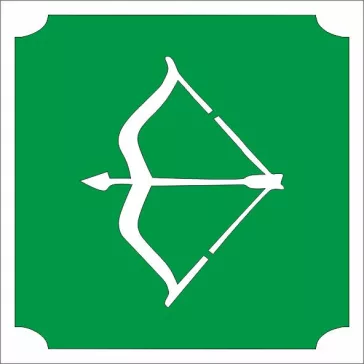 Csillámtetoválás sablon - Nyilas