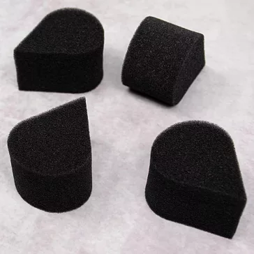 4 darab fekete Grimas Petal Sponge arcfestő szivacs