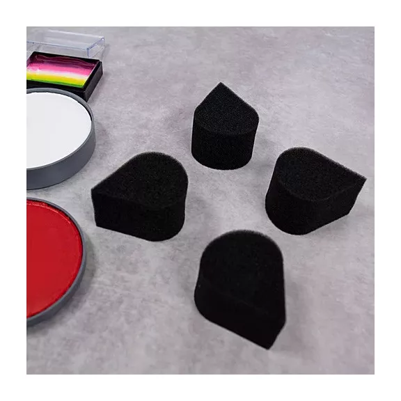 Grimas Petal Sponge 4 darabos fekete arcfestő sziromszivacs csomag
