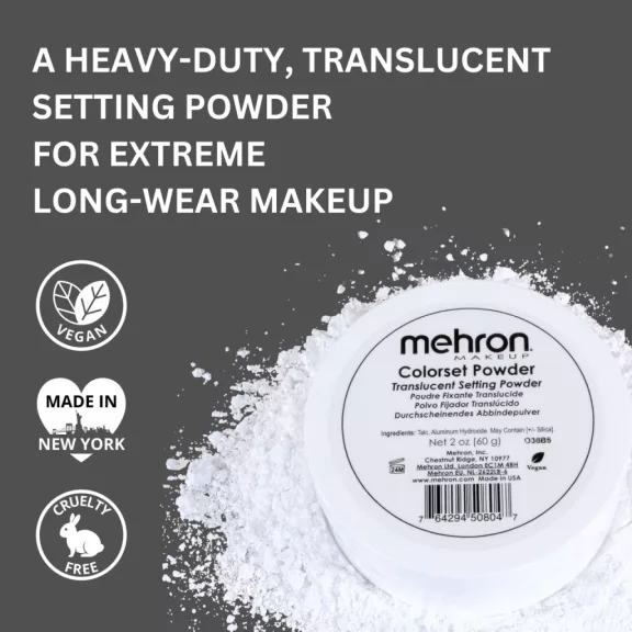 Mehron Colorset Powder – professzionális setting púder (60 g)