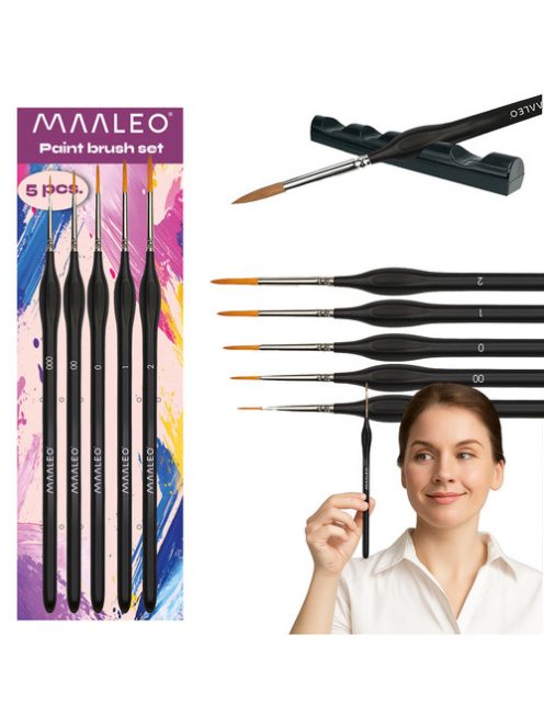 Maaleo 5 darabos ecsetkészlet + állvánnyal