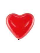 Szív alakú gumi lufi piros 30cm 10db/cs