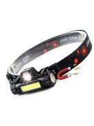 COB fejlámpa 4 az 1-ben mágnessel, világító fénnyel, fejre rögzítve és levéve is