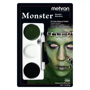 Mehron háromszínű arcfestő készlet - Szörny /Monster/