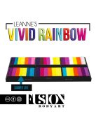 Fusion csíkos arcfesték paletta – Leanne's VIVID RAINBOW szirompaletta