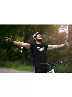Bike póló, kerékpáros póló, biciklis ajándék, sportos póló, kerékpár sziluett