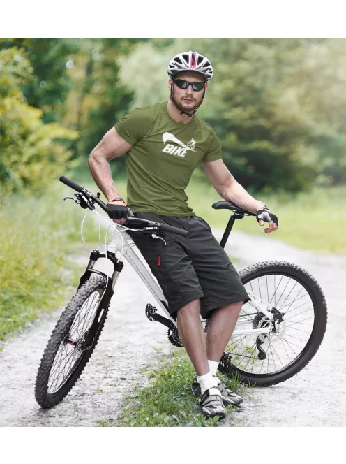 Bike póló, kerékpáros póló, biciklis ajándék, sportos póló, kerékpár sziluett