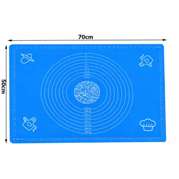 szilikon nyújtólap tésztához 70x50 cm mérőskálával