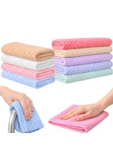 Színes mikroszálas kendők 5 darabos készlet 30x30 cm konyhai és otthoni tisztításhoz