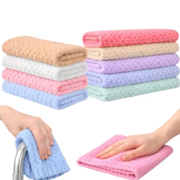 Színes mikroszálas kendők 5 darabos készlet 30x30 cm konyhai és otthoni tisztításhoz