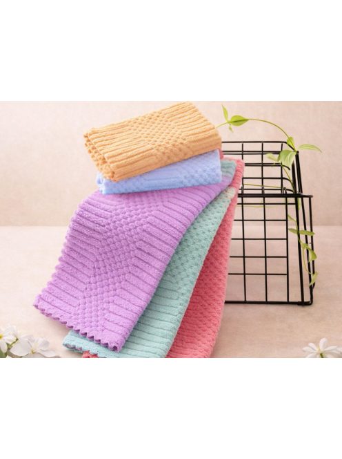 Színes mikroszálas kendők 5 darabos készlet 30x30 cm konyhai és otthoni tisztításhoz